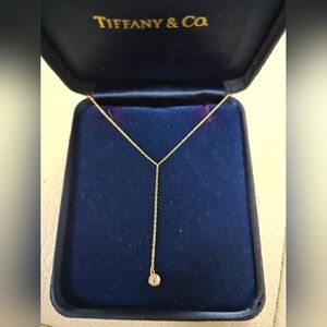 Tiffany & Co. Gold Y By the Yard Necklace